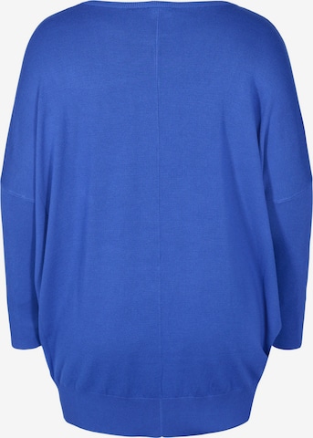 Zizzi Pullover 'CARRIE' in Blau