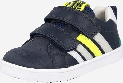 BunniesJR Sneaker 'Pim Pit' in dunkelblau / neongelb / weiß / eierschale, Produktansicht