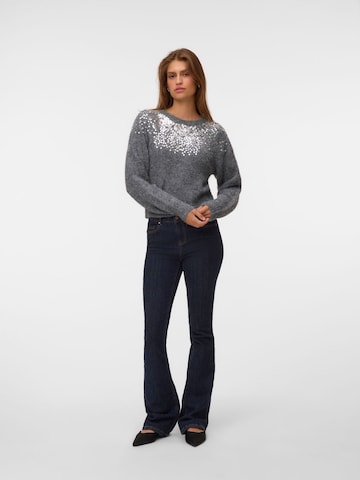 VERO MODA Sveter 'VMNovah' - Sivá