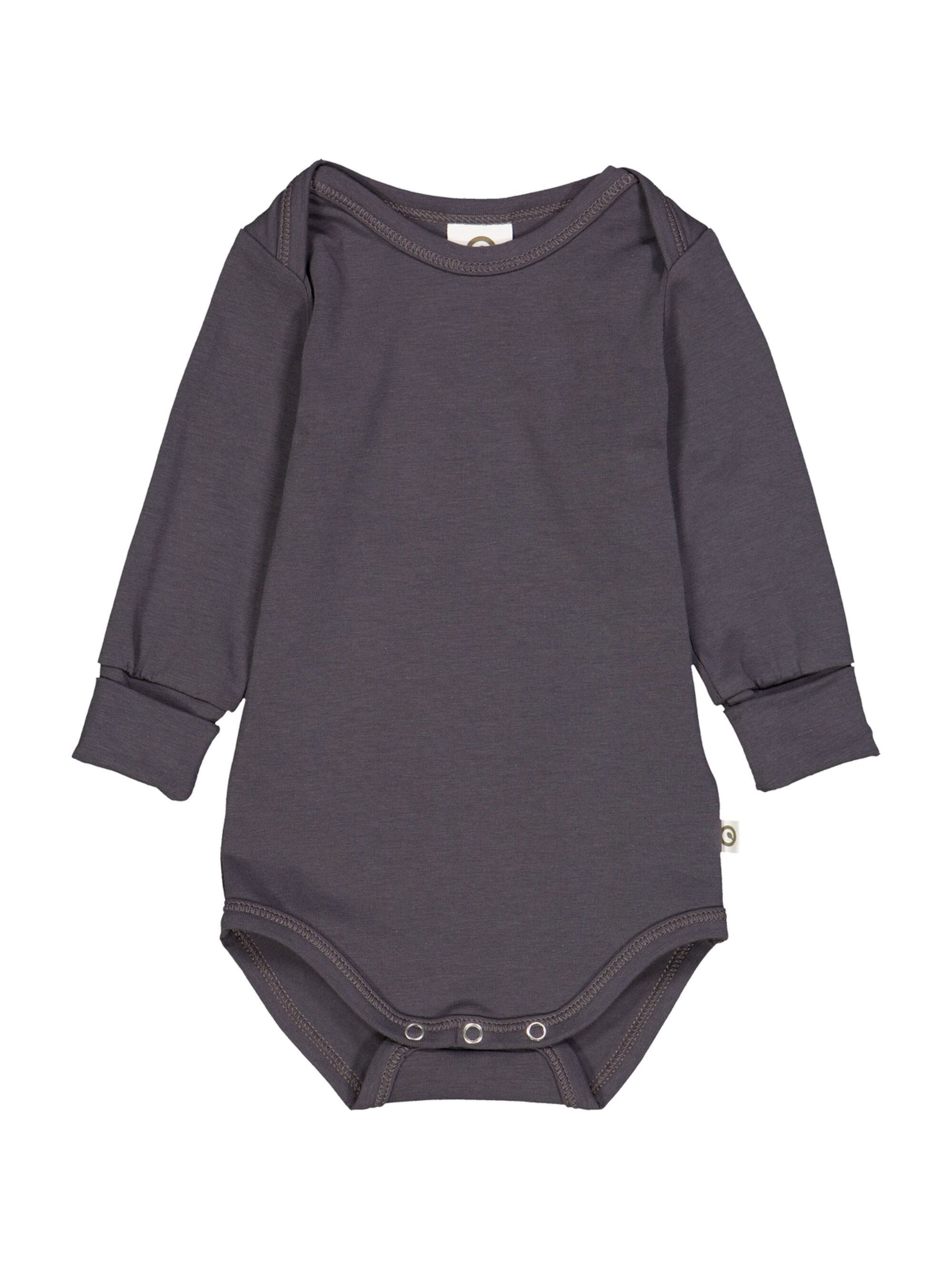 Barboteuse / body Müsli by GREEN COTTON en marron : devant