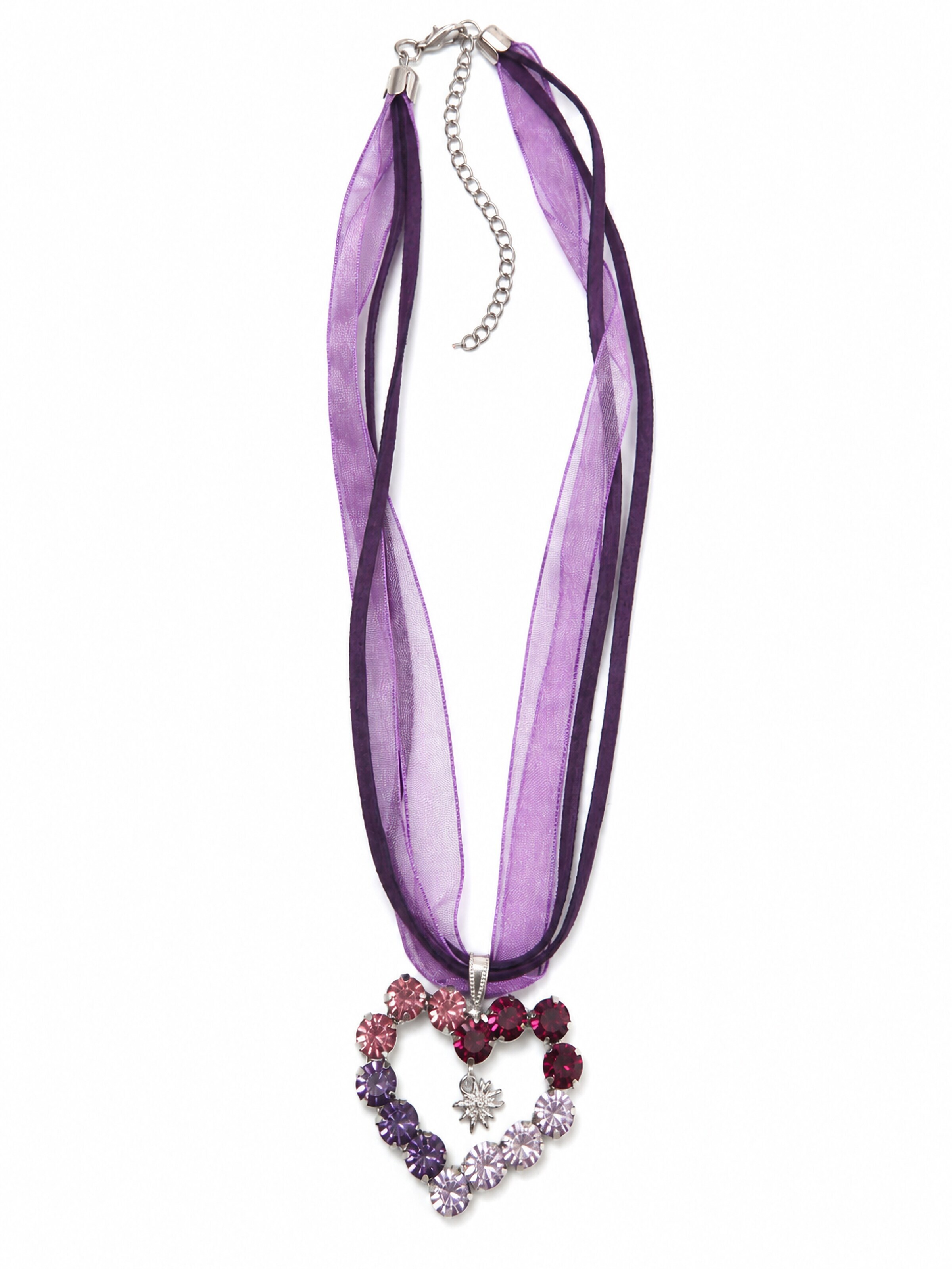 Allgäu Rebell Necklace 'Gudrun' in Purple: front