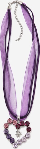 Allgäu Rebell Necklace 'Gudrun' in Purple: front