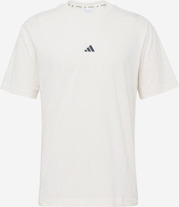 ADIDAS PERFORMANCE Функционална тениска в бяло: отпред