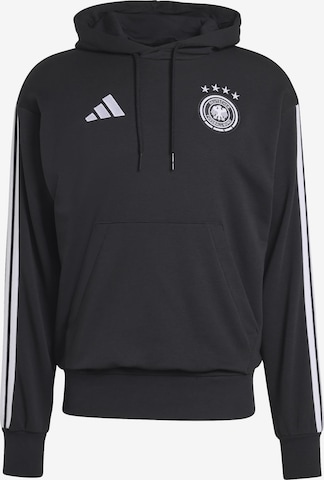 ADIDAS PERFORMANCE Urheilullinen collegetakki 'DFB DNA' värissä musta: etupuoli