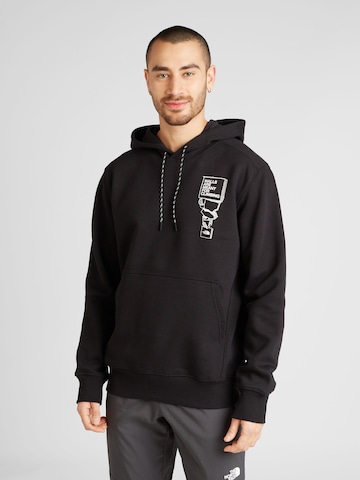 THE NORTH FACE - Sweatshirt de desporto em preto: frente