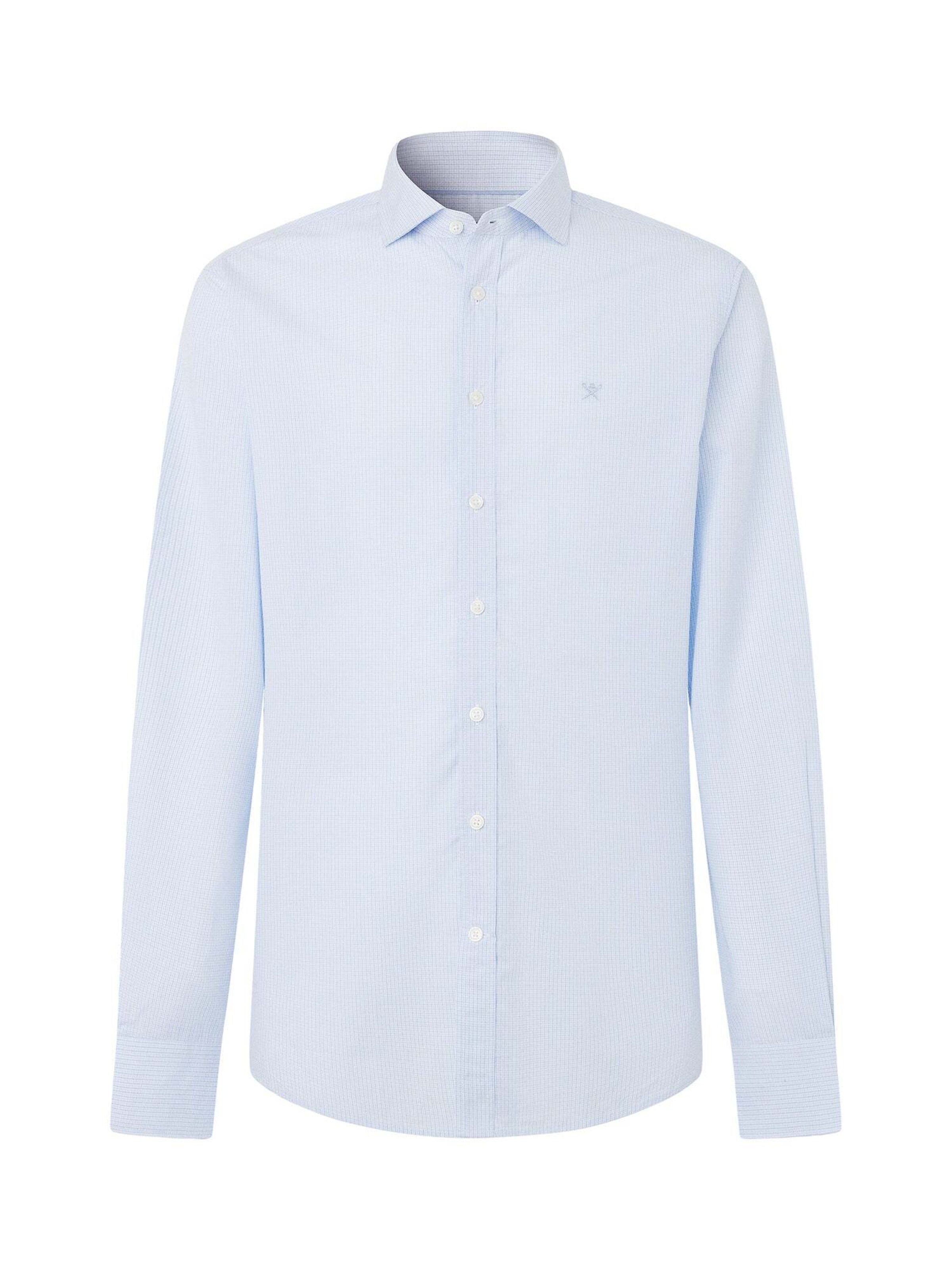 Coupe regular Chemise Hackett London en bleu : devant