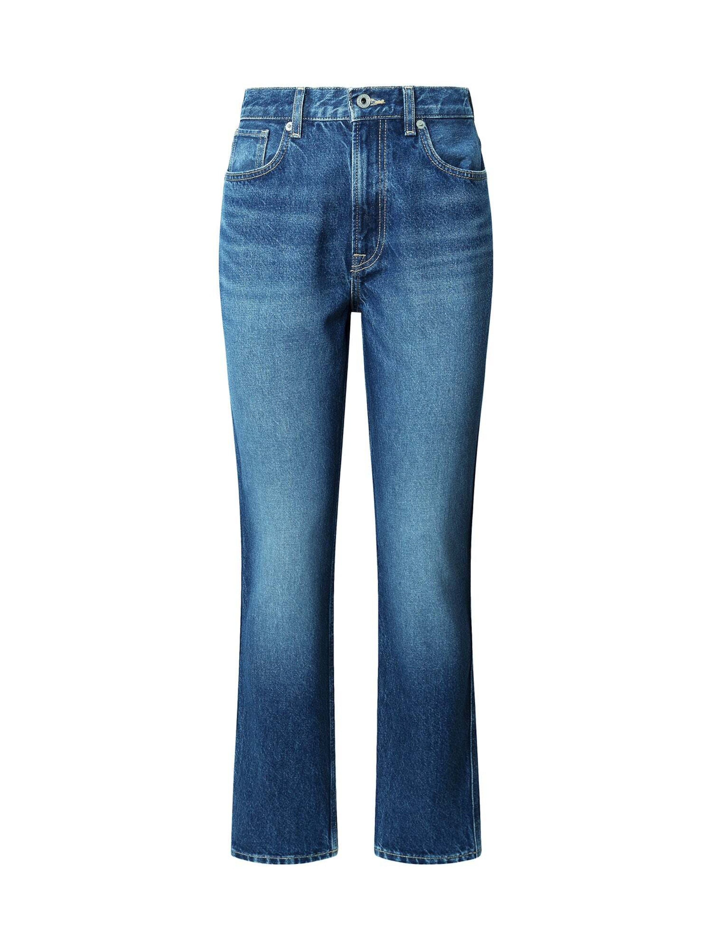Coupe slim Jean Pepe Jeans en bleu : devant