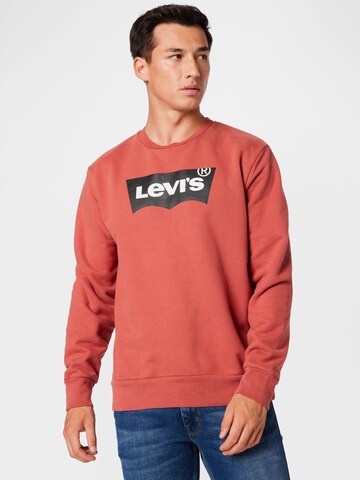 LEVI'S ® Sweatshirt 'Graphic Crew' in Rood: voorkant