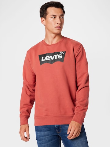LEVI'S ® Sweatshirt 'Graphic Crew' i röd: framsida