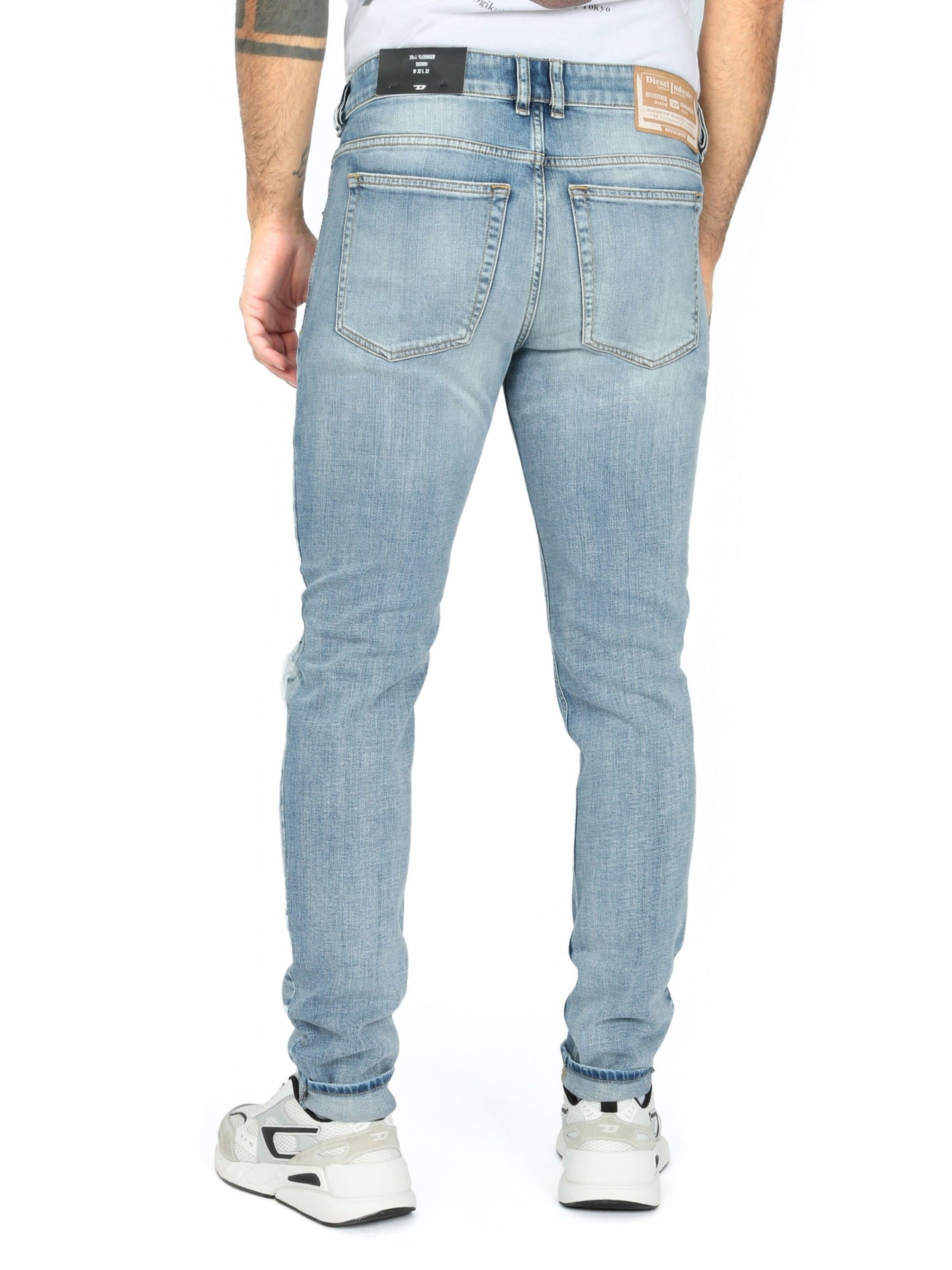 Skinny Jeans 'SLEENKER-R R3K29' di DIESEL in blu