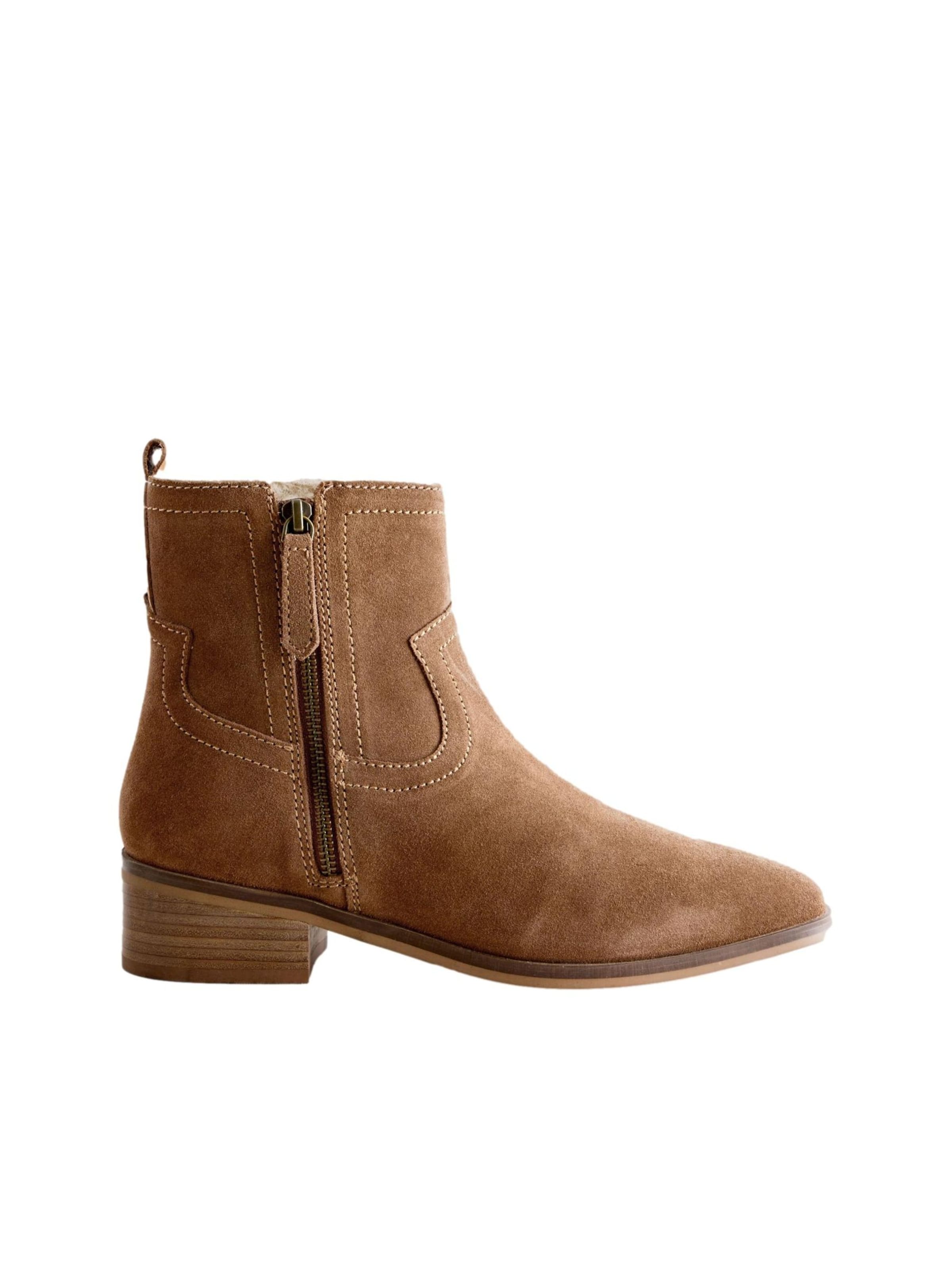 Next Ankle Boots in Braun