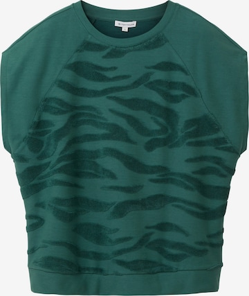 T-shirt TOM TAILOR en vert : devant