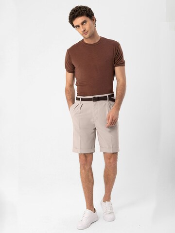 Antioch Regular Pressveckad byxa i beige