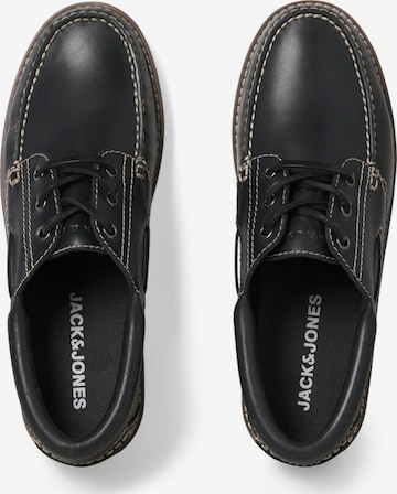 JACK JONES Moccasins 'JFWBROOKLYN' in Black ABOUT YOU