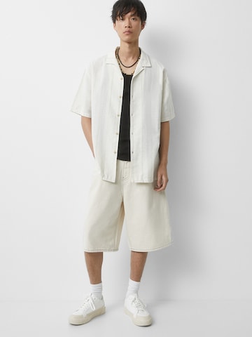 Pull&Bear Comfort fit Overhemd in Wit