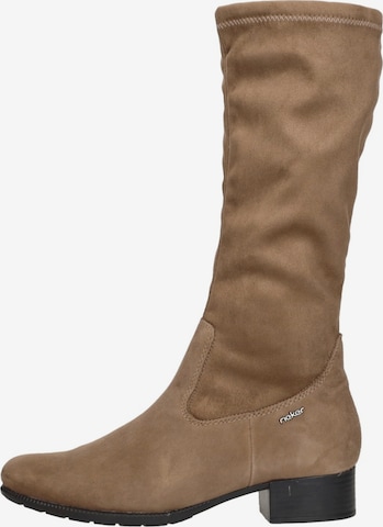 Boots 'Lange Laarzen' Rieker en beige : devant