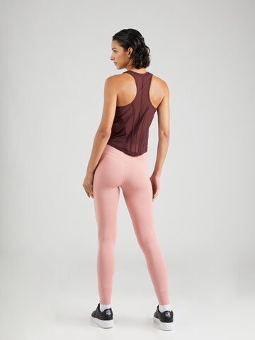 NIKE Skinny Sporthose 'One' in Rot