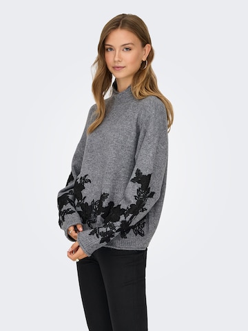 ONLY Pullover 'ONLLISA' in Grau: Vorderseite