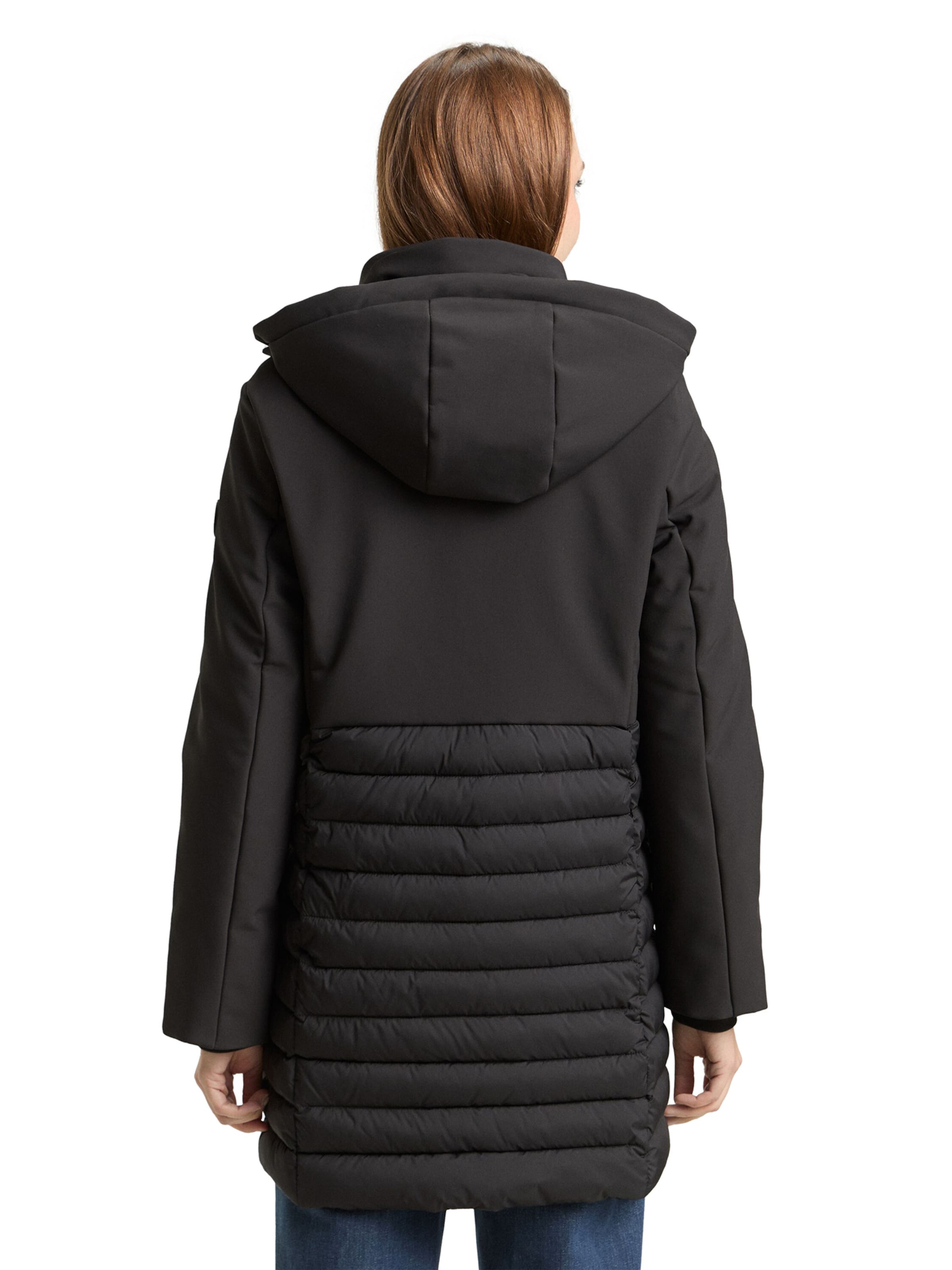 TOM TAILOR Tussenmantel in Zwart