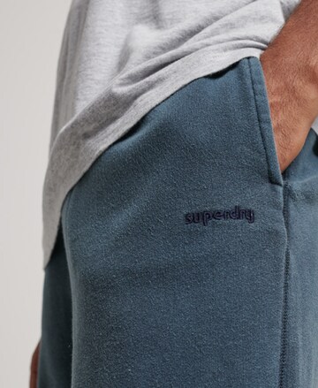 Effilé Pantalon de sport 'Mark' Superdry en bleu