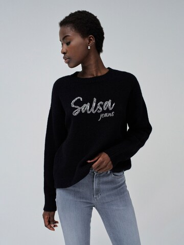 Salsa Jeans Trui in Zwart: voorkant