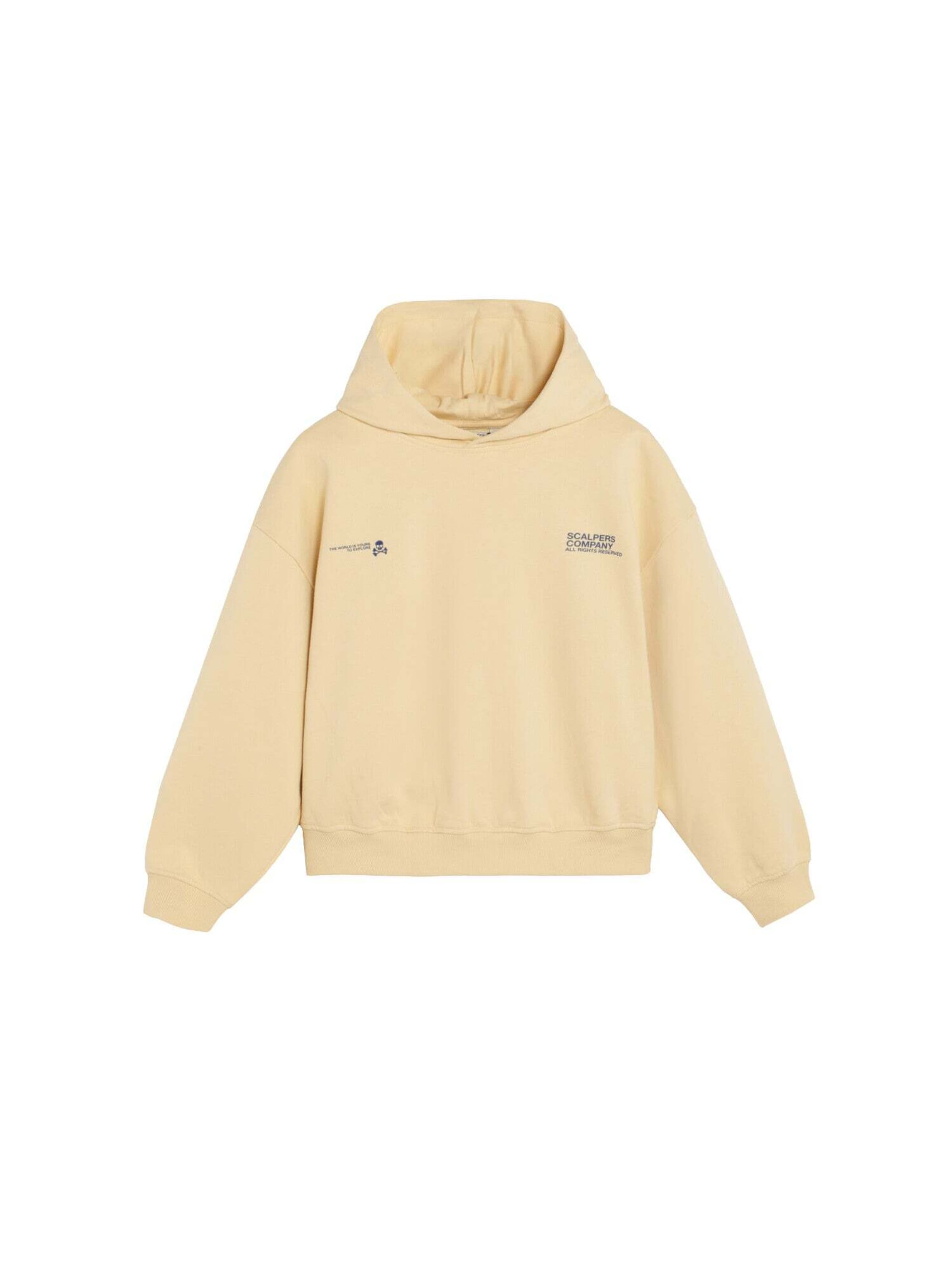 Scalpers Sweatshirt ' ' i gul: framsida