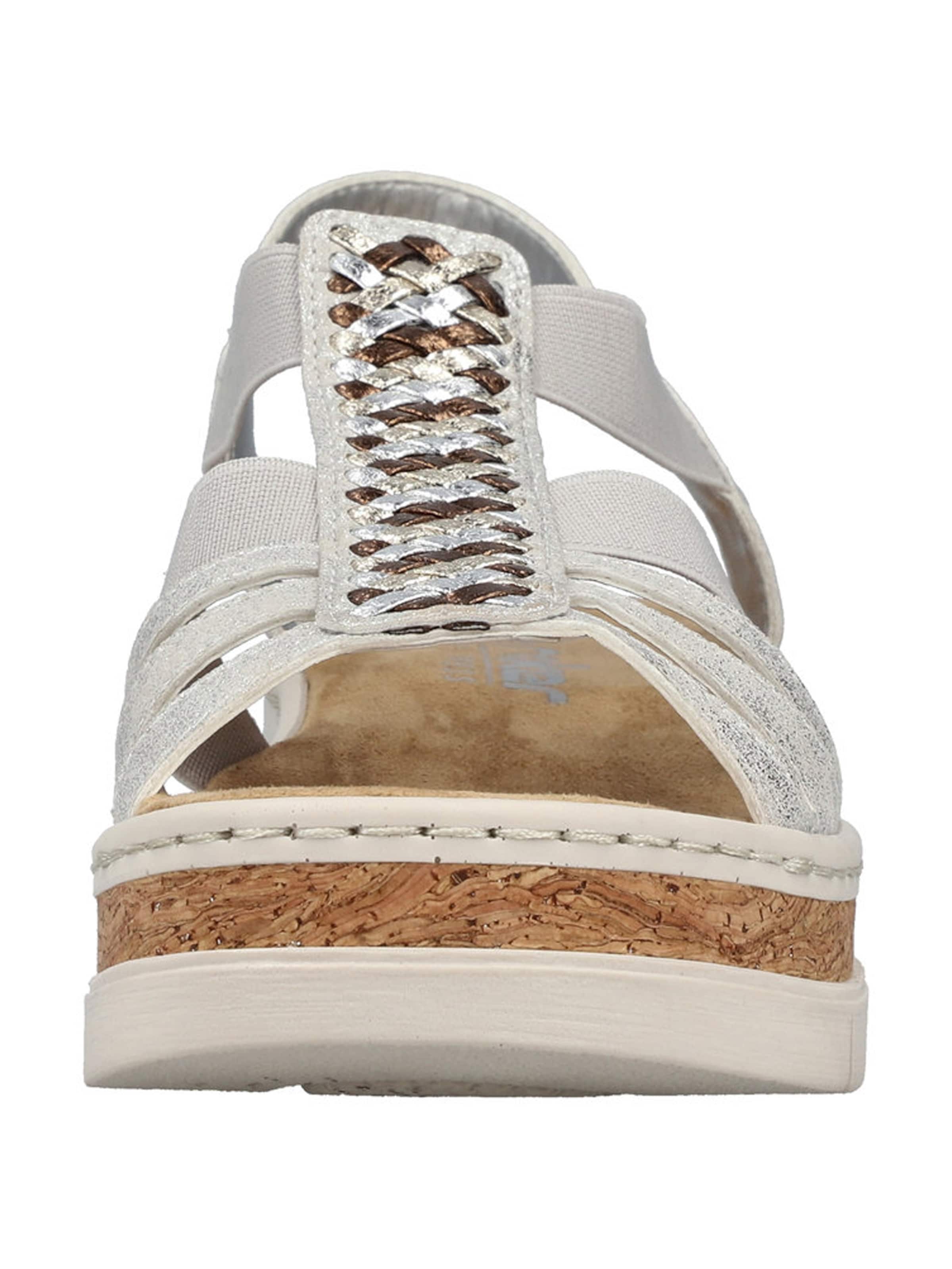 Rieker - Sandália em prata