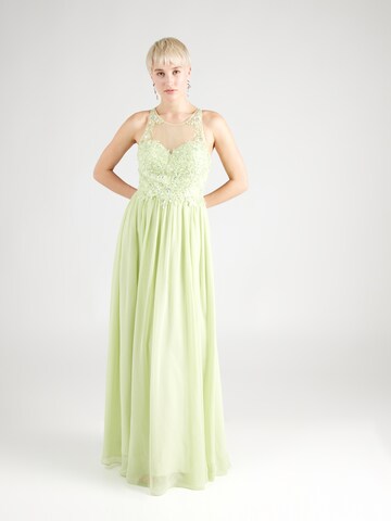 Laona - Vestido de noche en verde: frente