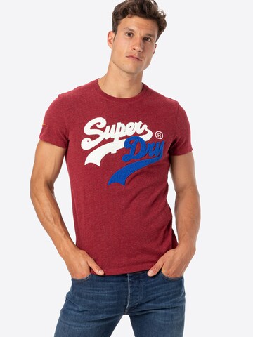 Superdry T-Shirt 'Source' in Rot: predná strana