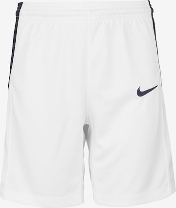 Pantaloni sportivi 'Team Basketball Stock' di NIKE in bianco: frontale
