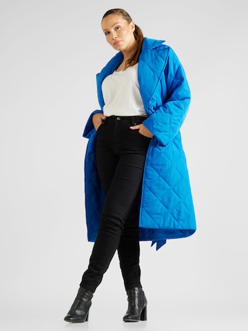 Manteau mi-saison 'MANDIE' EVOKED en bleu