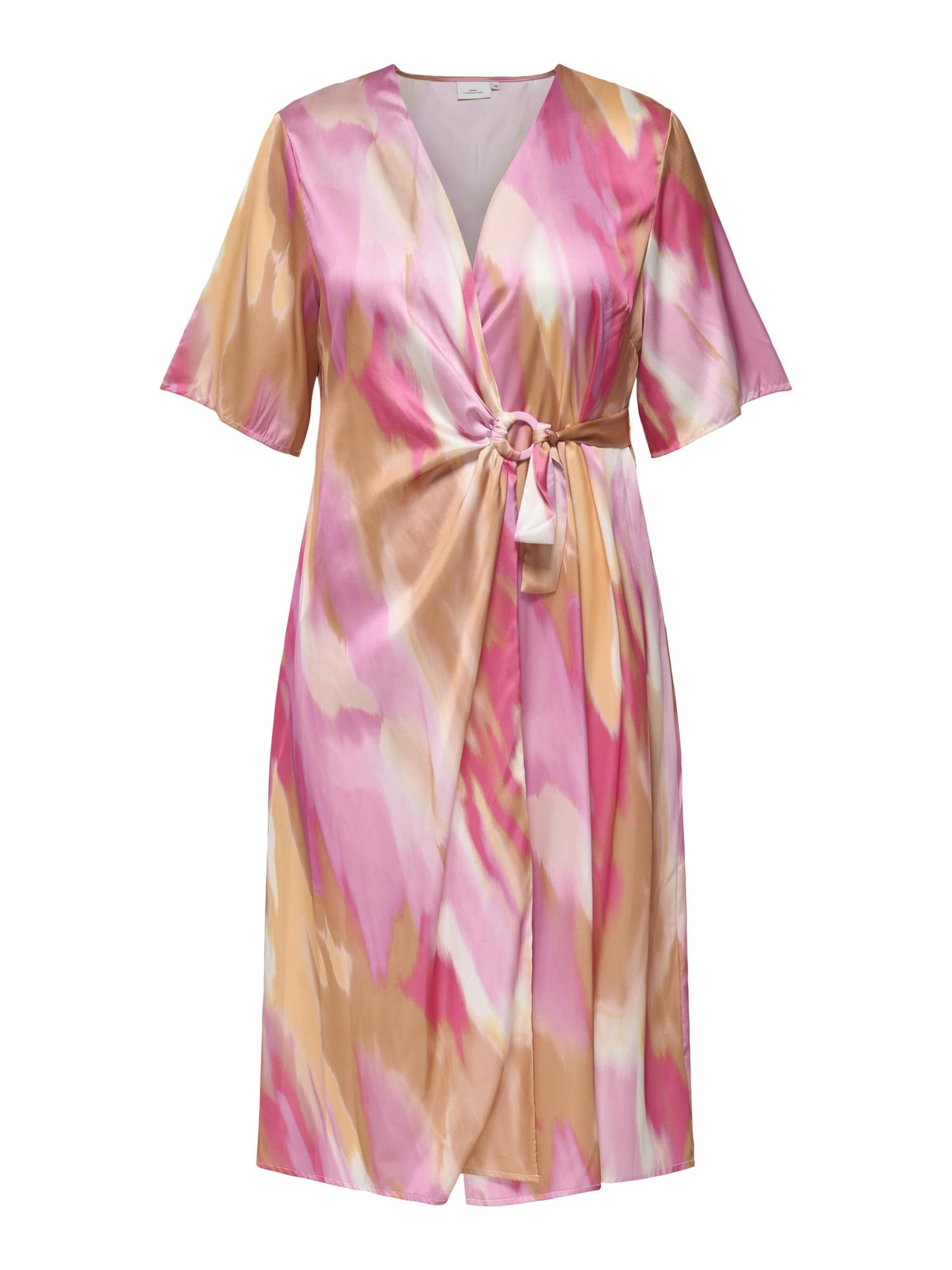 ONLY Carmakoma Kjole 'CARVeliane' i pink: forside