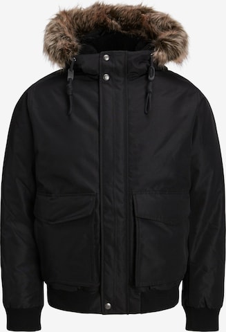 JACK & JONES Winterjas 'DAVID' in Zwart: voorkant