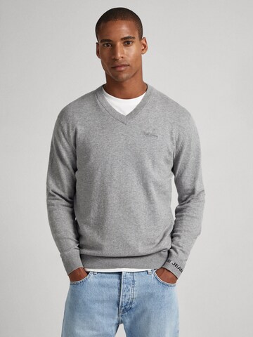 Pepe Jeans Trui 'ANDRE' in Grijs: voorkant