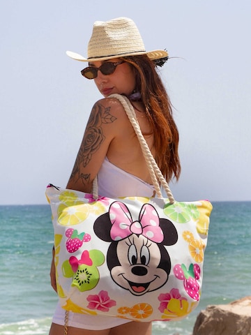 DISNEY Strandtas ' Minnie Mouse ' in Wit: voorkant