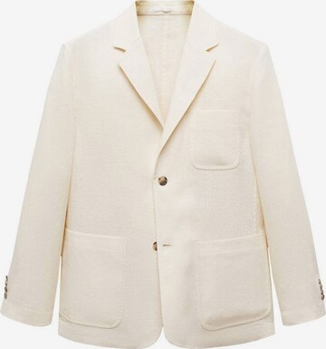 MANGO MAN Regular fit Suit Jacket 'Rustiq' in Beige: front