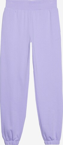 Regular Pantalon de sport 4F en violet : devant