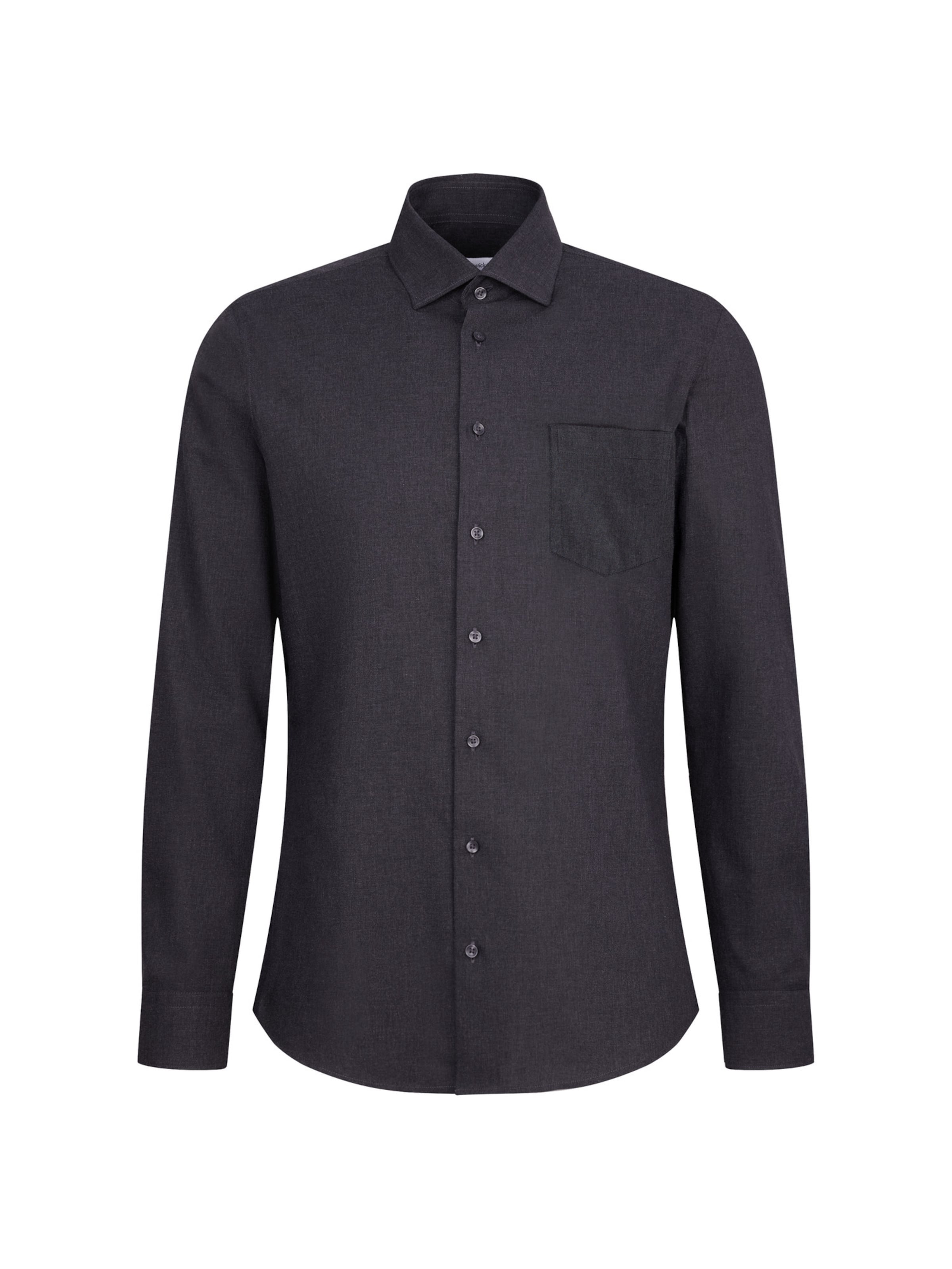 Coupe regular Chemise SEIDENSTICKER en gris : devant