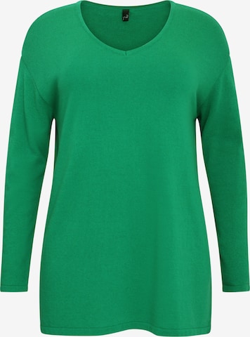 Pull-over YOEK en vert : devant