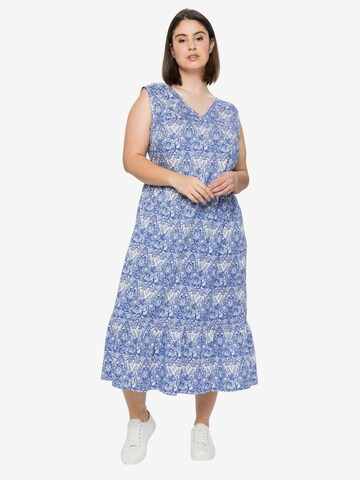 SHEEGO Summer Dress in Blue: front