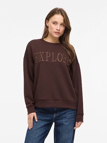 VILA Sweatshirt 'VIReflect' i brun: forside