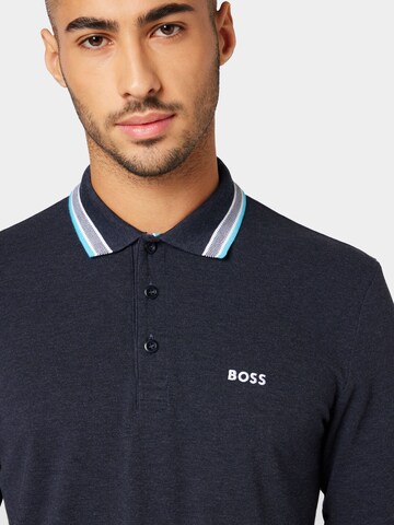 BOSS Green Sweatshirt 'Plisy' in Blau