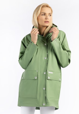 Schmuddelwedda Raincoat in Green: front