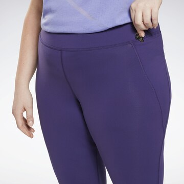 Reebok Skinny Športové nohavice 'Lux' - fialová
