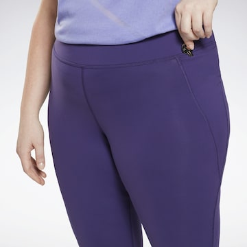 Skinny Pantaloni sportivi 'Lux' di Reebok in lilla