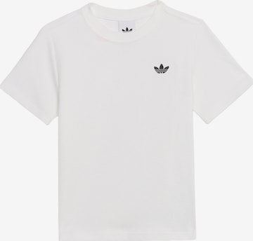 balts ADIDAS ORIGINALS T-Krekls: no priekšpuses