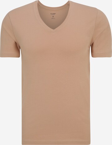 Coupe regular T-Shirt 'Level 5' OLYMP en beige : devant