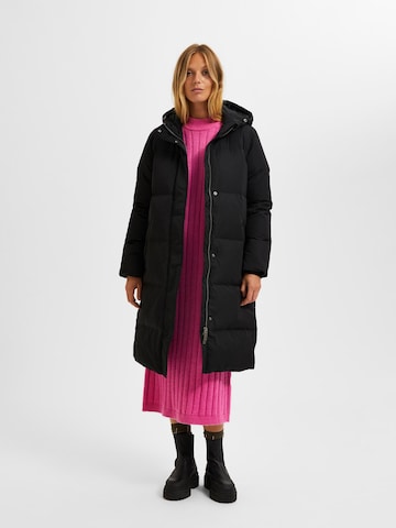 SELECTED FEMME Wintermantel 'NIMA' in Zwart: voorkant