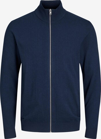 JACK & JONES Knit cardigan 'Emil' in Blue: front