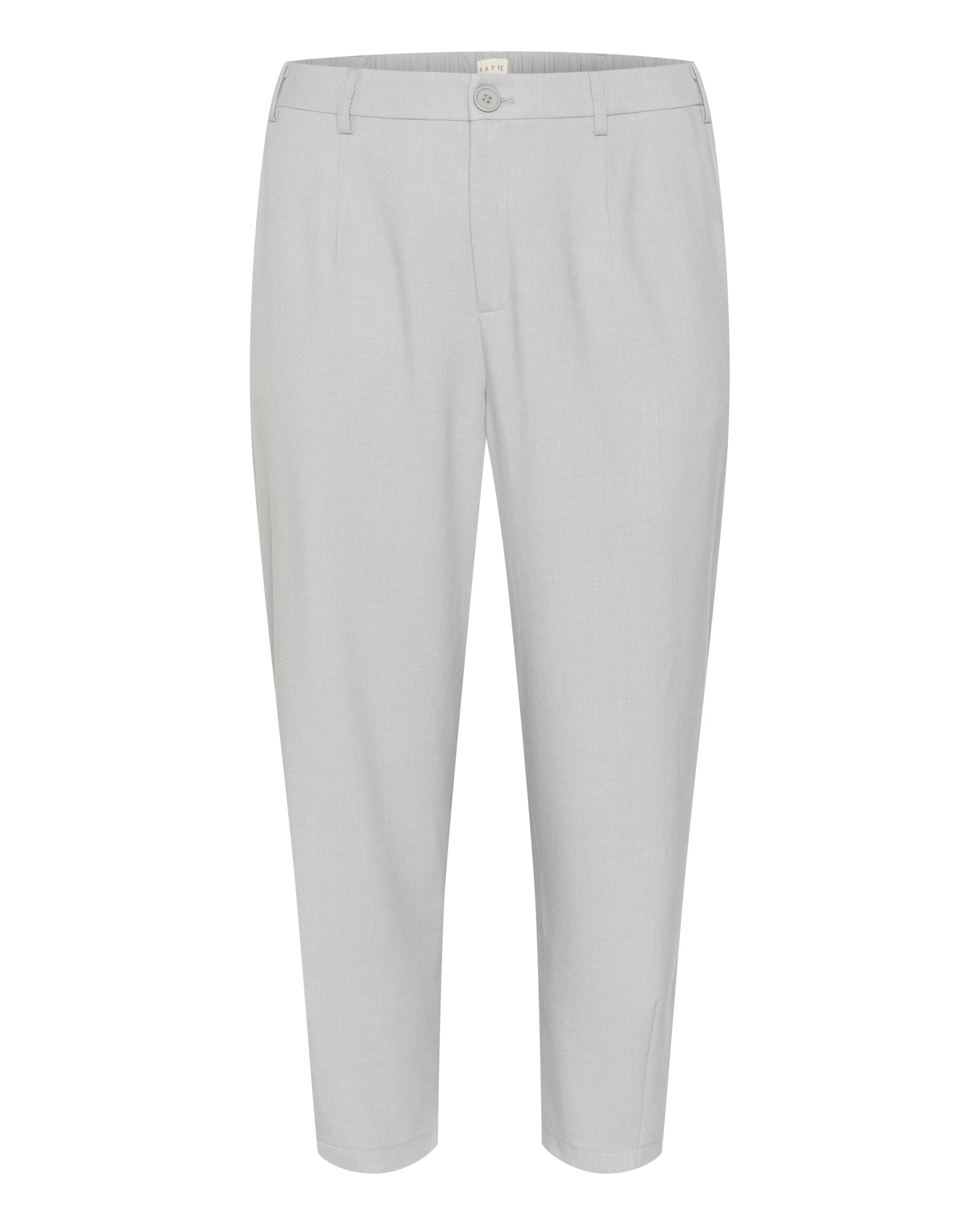 KAFFE CURVE Pleat-front trousers 'Merla' in Grey: front